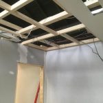 Suspended ceiling for new office block
