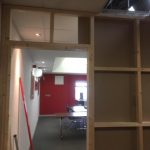 Partition walling in an existing office block