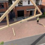 Roof trusses for a home extension