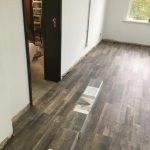 Laminate flooring in a commercial renovation